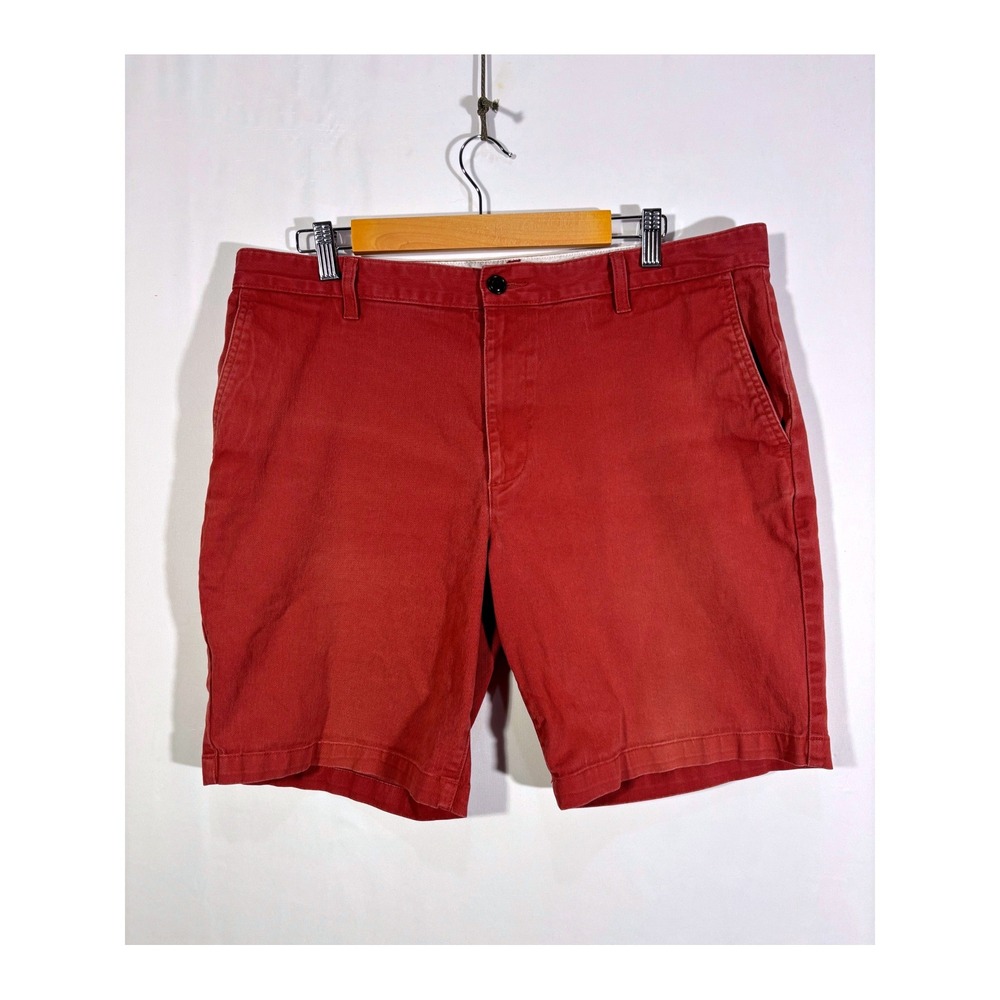Preppy Casual Classic Dockers Chino Shorts Mens 36 Red